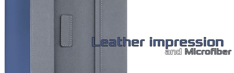 Leather impression and microfiber