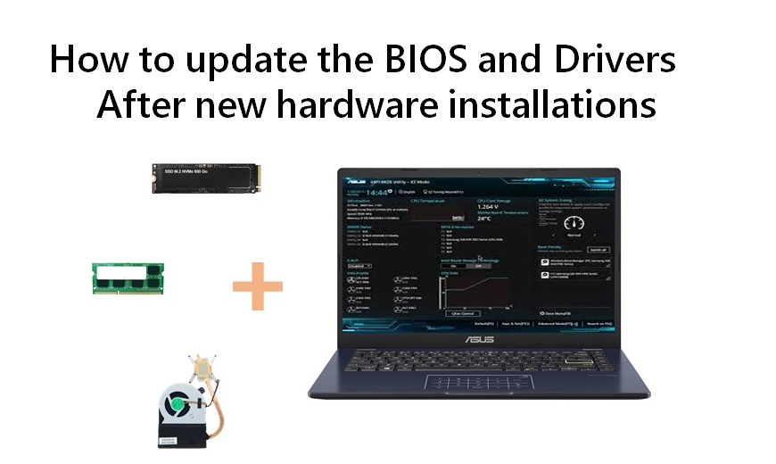 How to update BIOS and drivers from your computer after installing new hardwares
