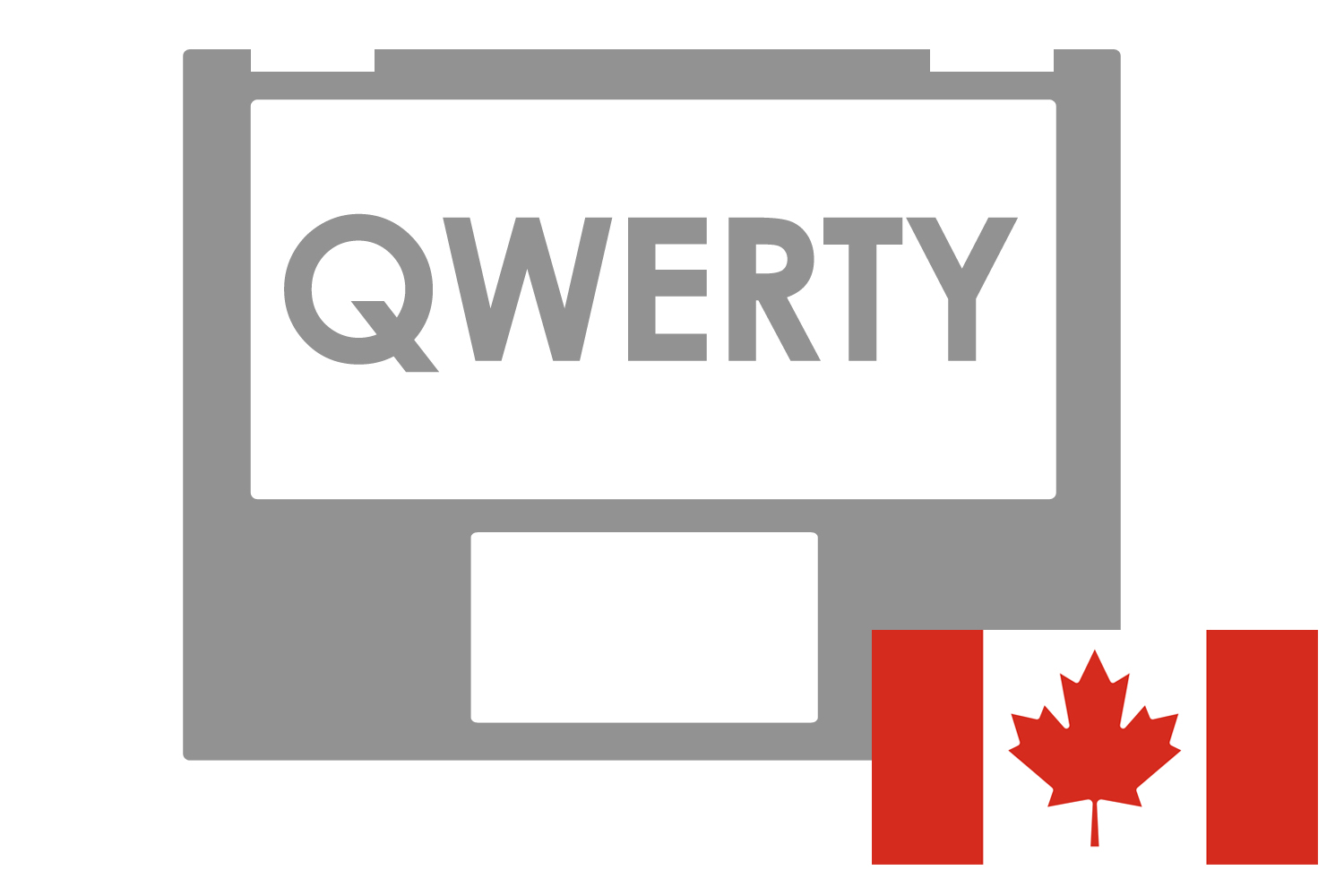 Asus Backlit anthracite gray Canadian QWERTY keyboard