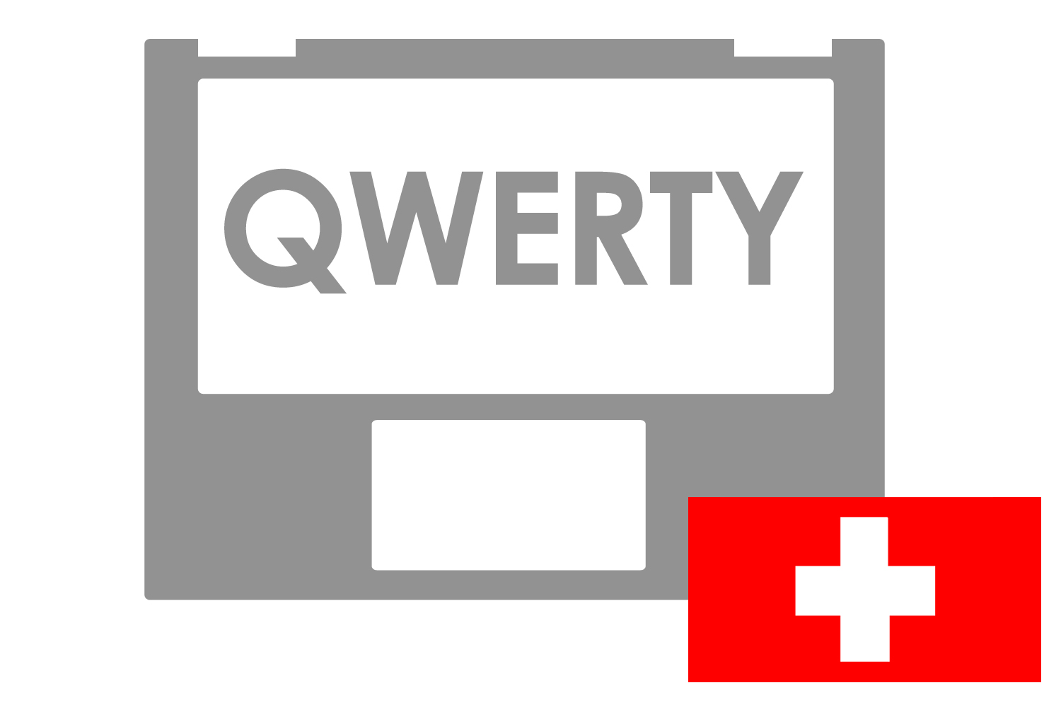 Asus Grey Swiss QWERTZ keyboard